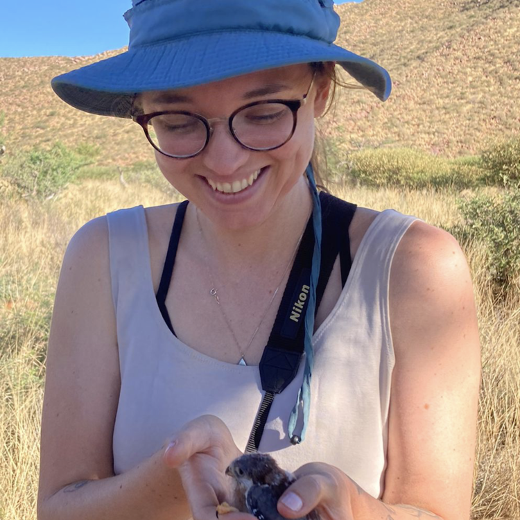Kerry with a bird
